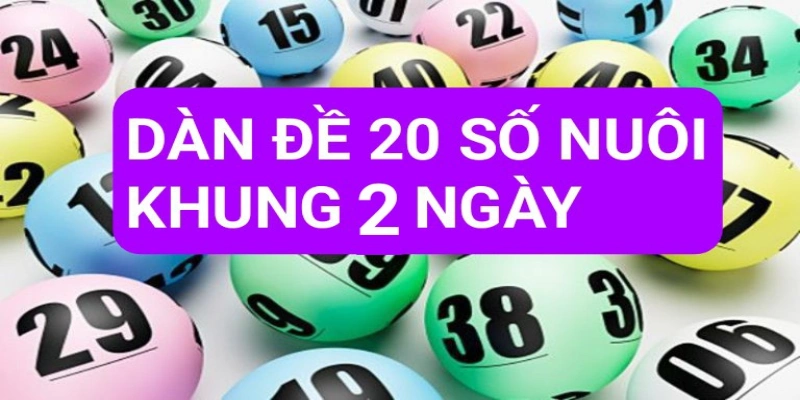 Giới thiệu phương pháp nuôi dàn đề 20 số khung 2 ngày